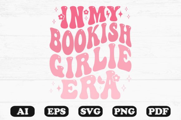 In My Bookish Girlie Era Wavy Svg T-shir