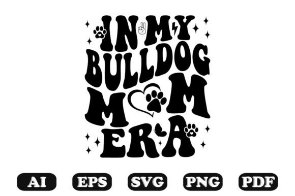 In My Bulldog Mom Era Wavy Svg T-shirt