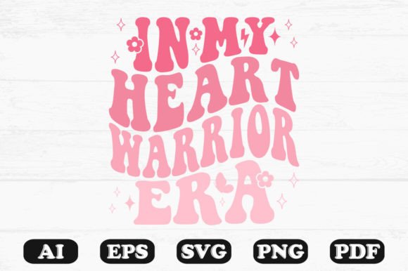 In My Heart Warrior Era Retro Wavy Svg