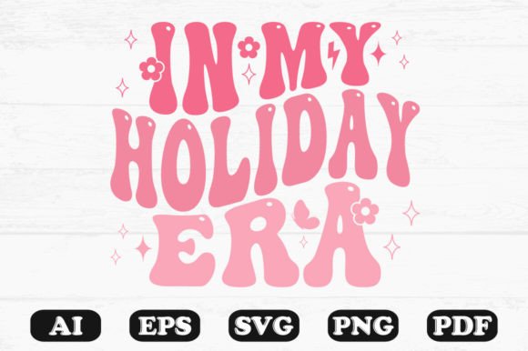 In My Holiday Era Retro Wavy Svg T-shirt