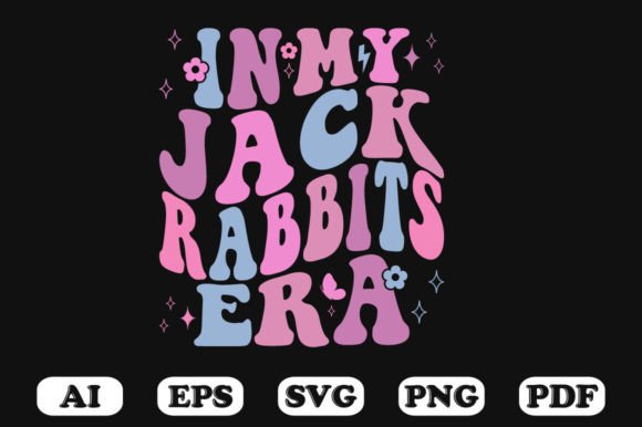 In My Jack Rabbits Era Retro Wavy Svg