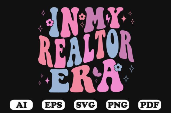 In My Realtor Era Retro Wavy Svg